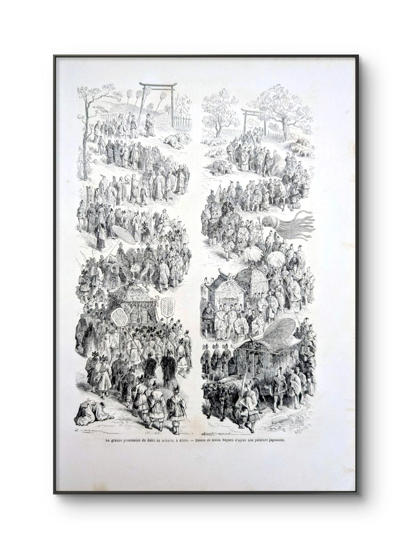 A grande procissão do Mikado, Japão. Ilustração impressa em 1866. – photo 6